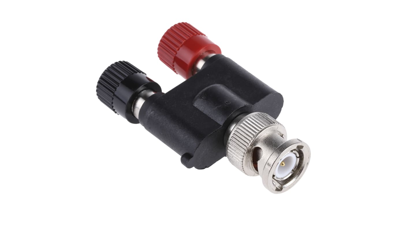 Telegartner Black, Red, Male Binding Post With Brass contacts and Gold Plated - Socket Size: 4mm