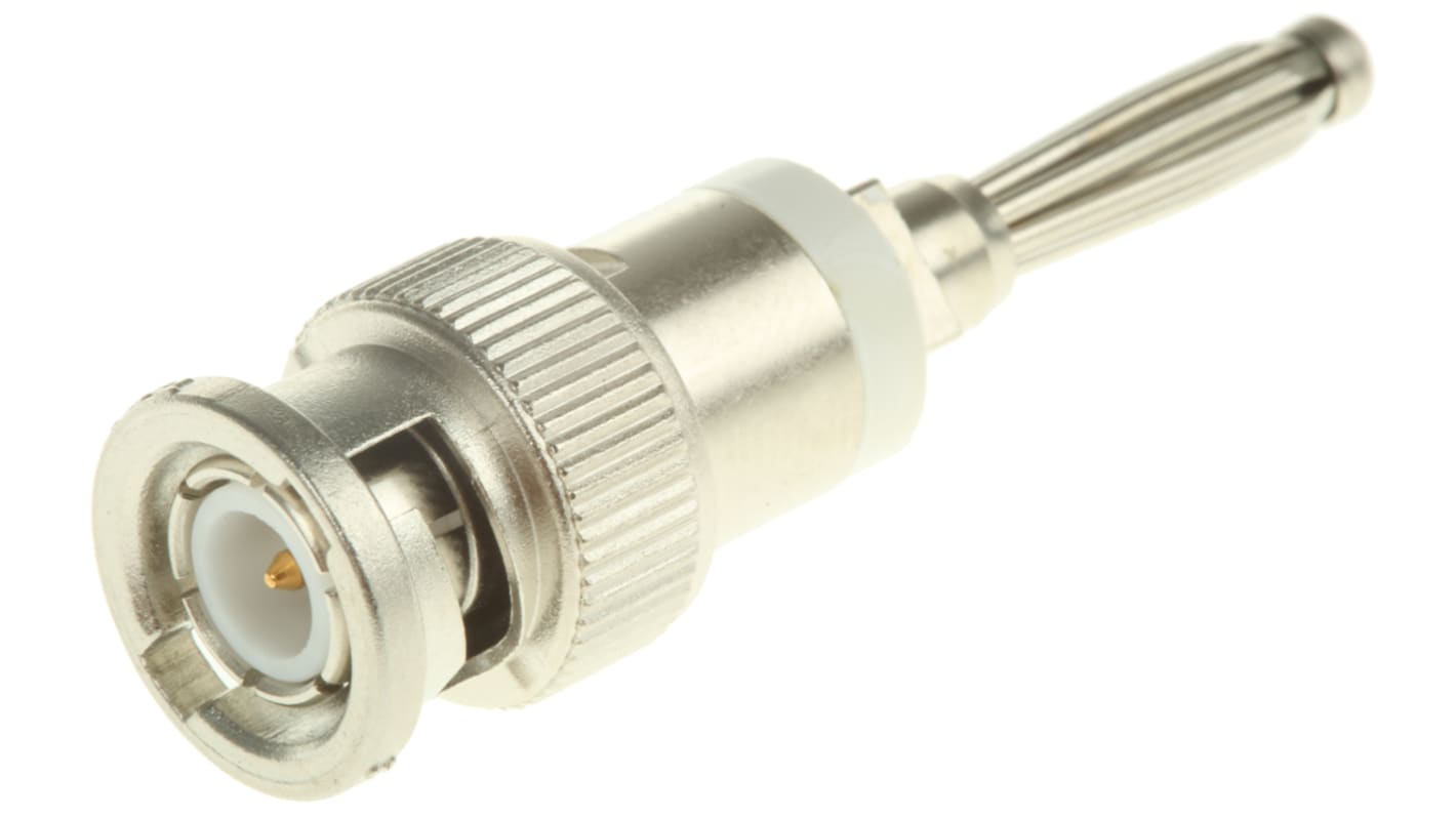 Telegartner Straight RF Adapter BNC Plug to Banana Plug