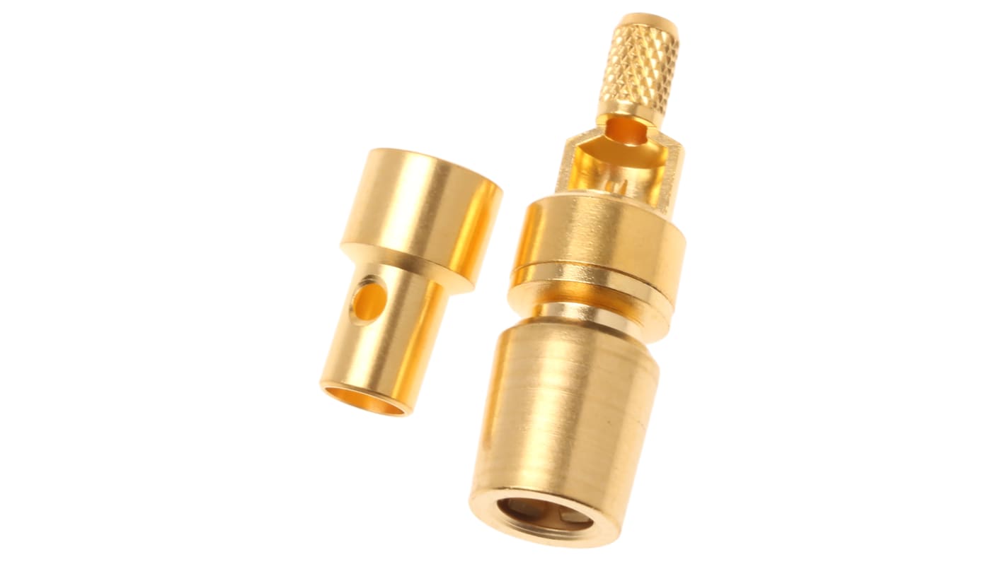 Telegartner, Jack Cable Mount SMB Connector, 50Ω, Solder Termination, Straight Body