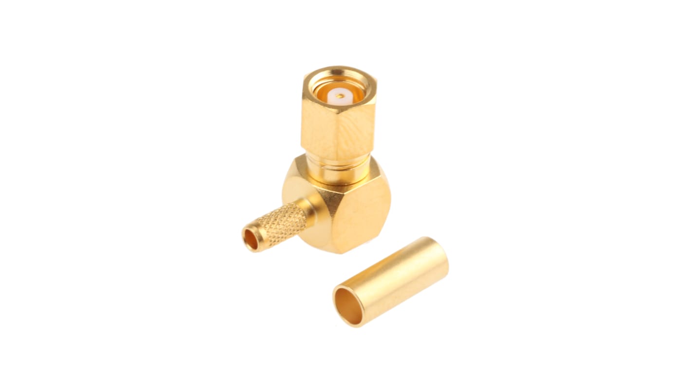 Telegartner, Jack Cable Mount SMC Connector, 50Ω, Solder Termination, Right Angle Body