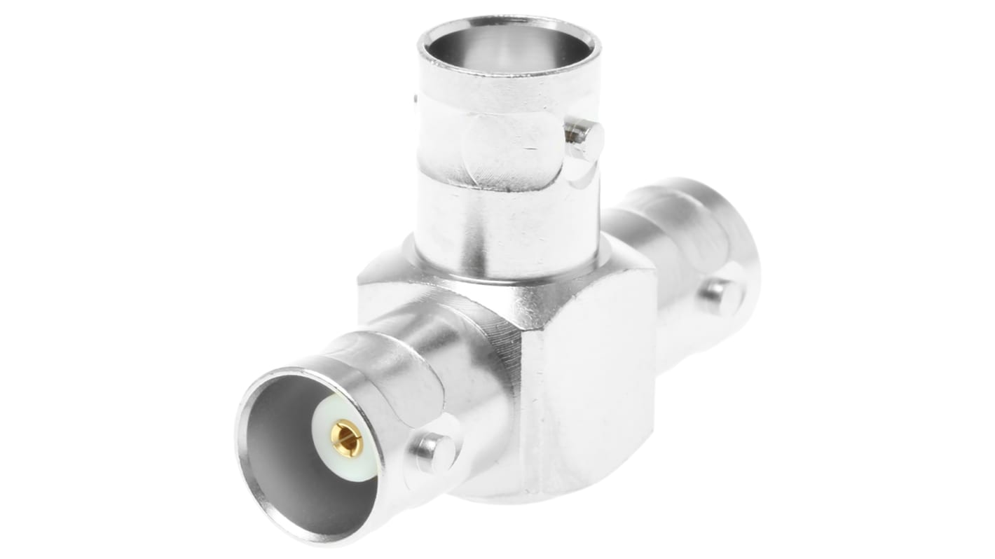 Telegartner Tee 50Ω RF Adapter BNC Socket to BNC Socket 4GHz