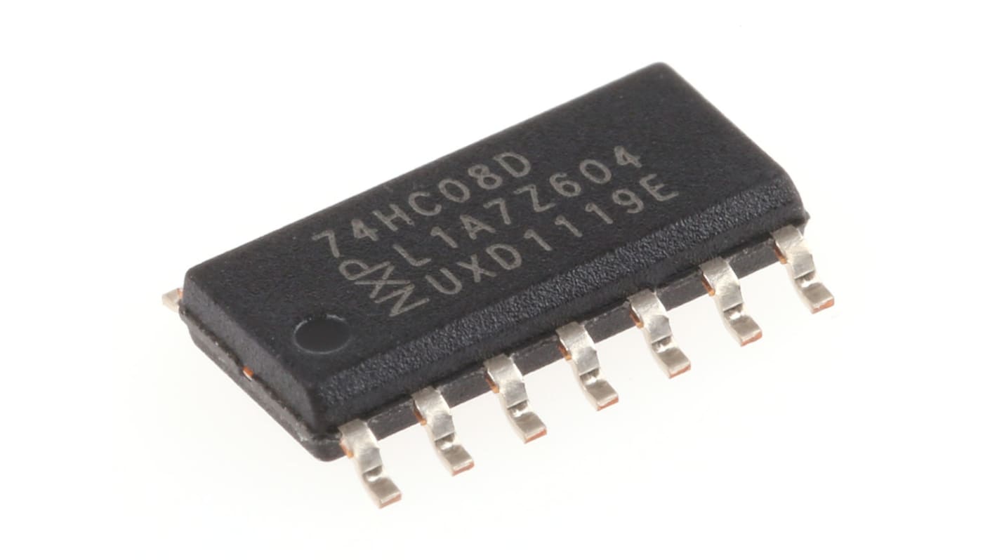 Nexperia HC逻辑与门, 贴片安装, SOIC, 4元件, 每逻辑门2输入, 14p, 最大6 V