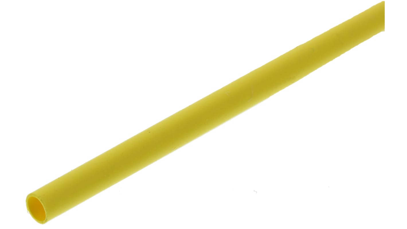 Guaina termorestringente TE Connectivity Ø 1.6mm, col. Giallo, restringimento 2:1, L. 1.2m