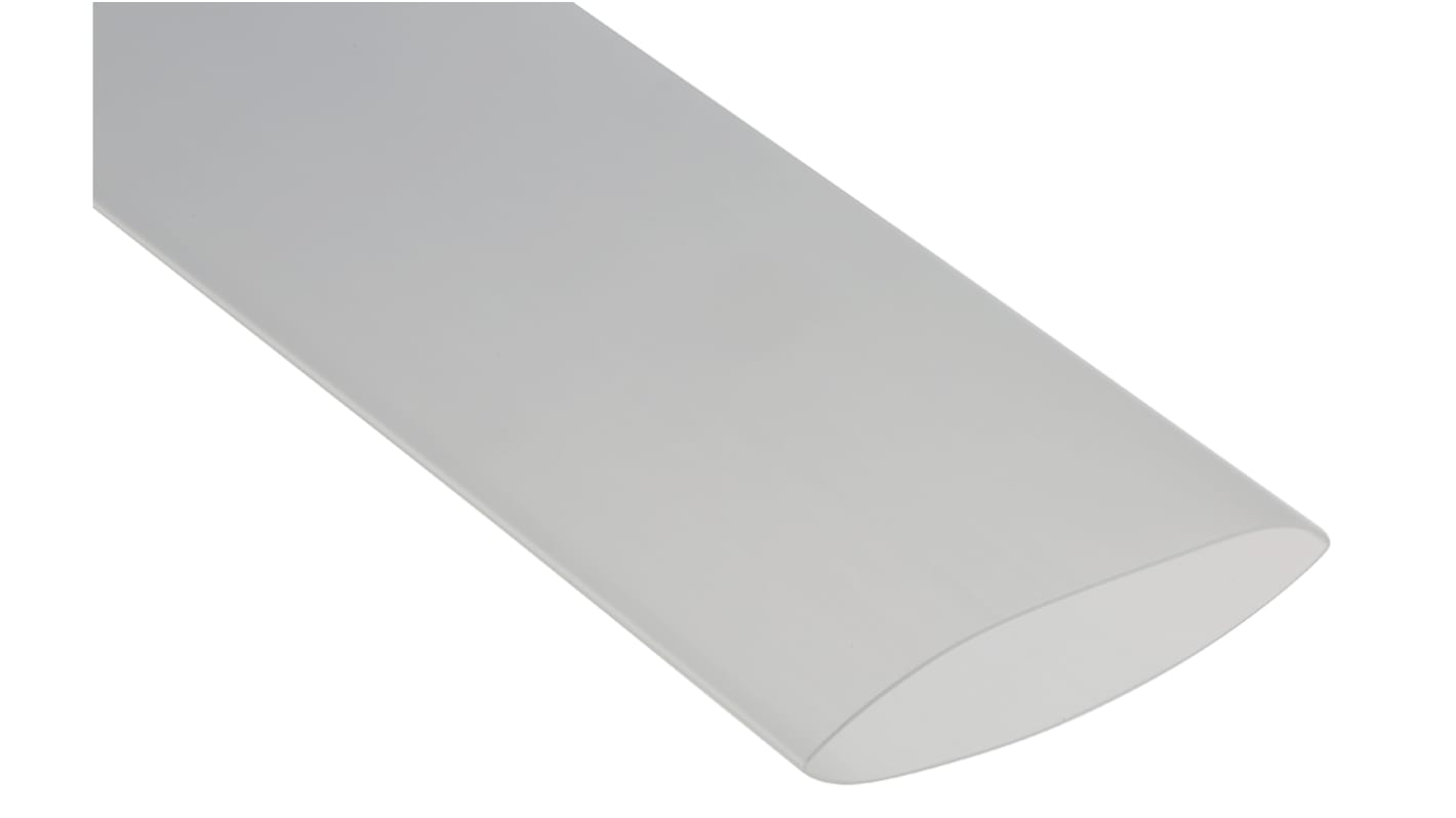TE Connectivity Heat Shrink Tubing, Clear 38mm Sleeve Dia. x 1.2m Length 2:1 Ratio, RNF-100 Series