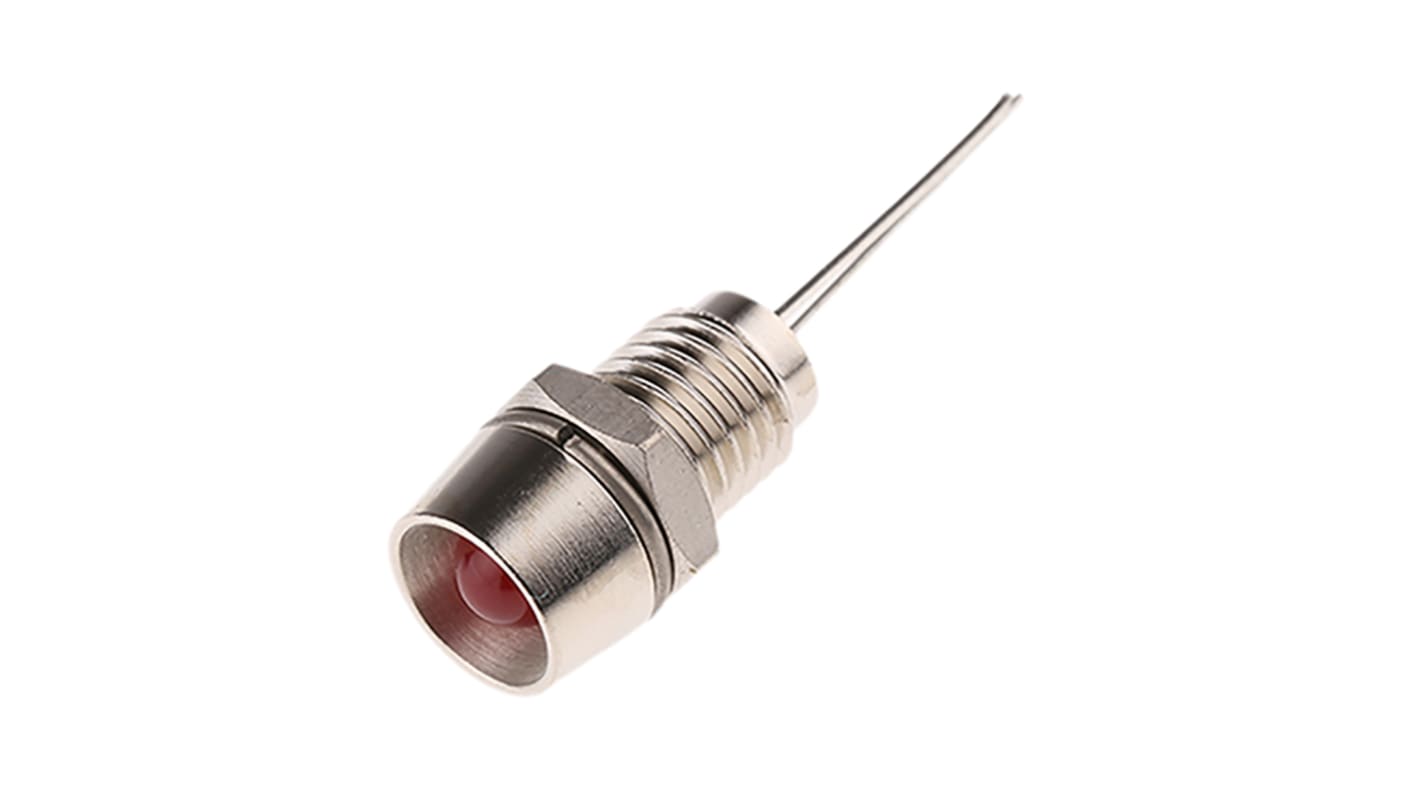 RS PRO Red Panel Mount Indicator, 2V dc, 8mm Mounting Hole Size