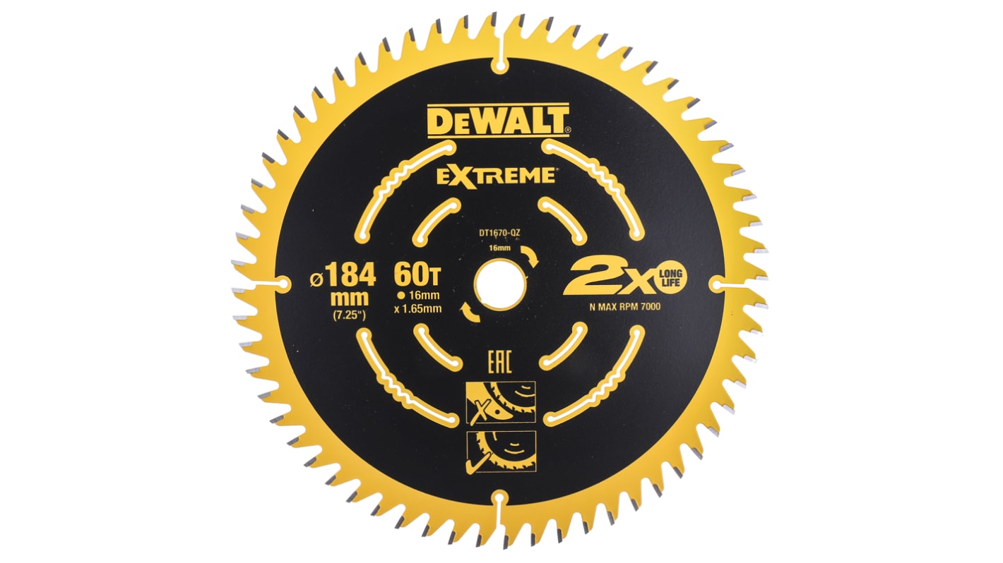 DeWALT 圆锯片, Φ184mm锯条