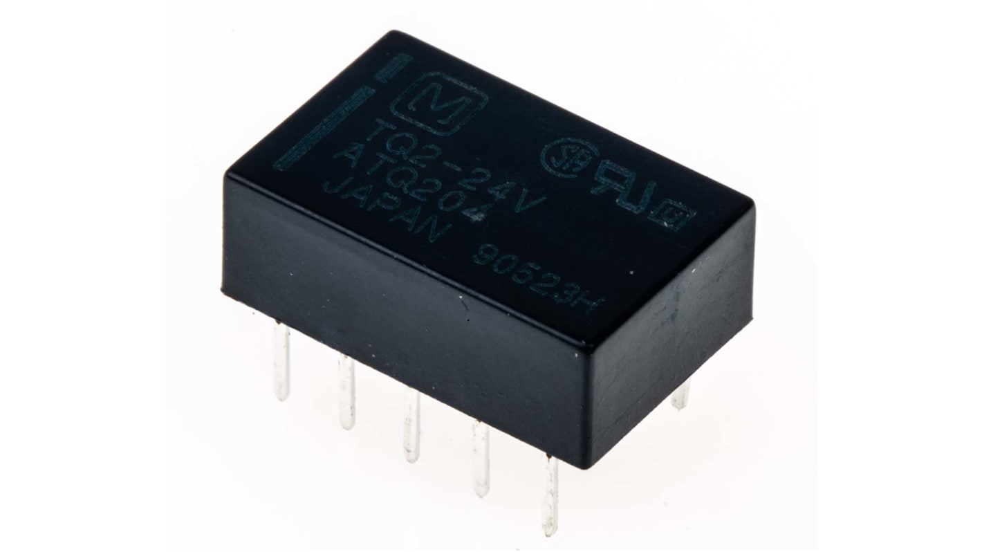 パナソニック シグナルリレー, 24V dc, DPDT, 基板実装, TQ224