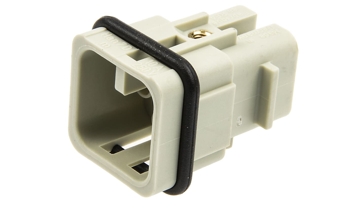 Embout de connecteur HARTING série Han D, 8 contacts , 10A, Mâle