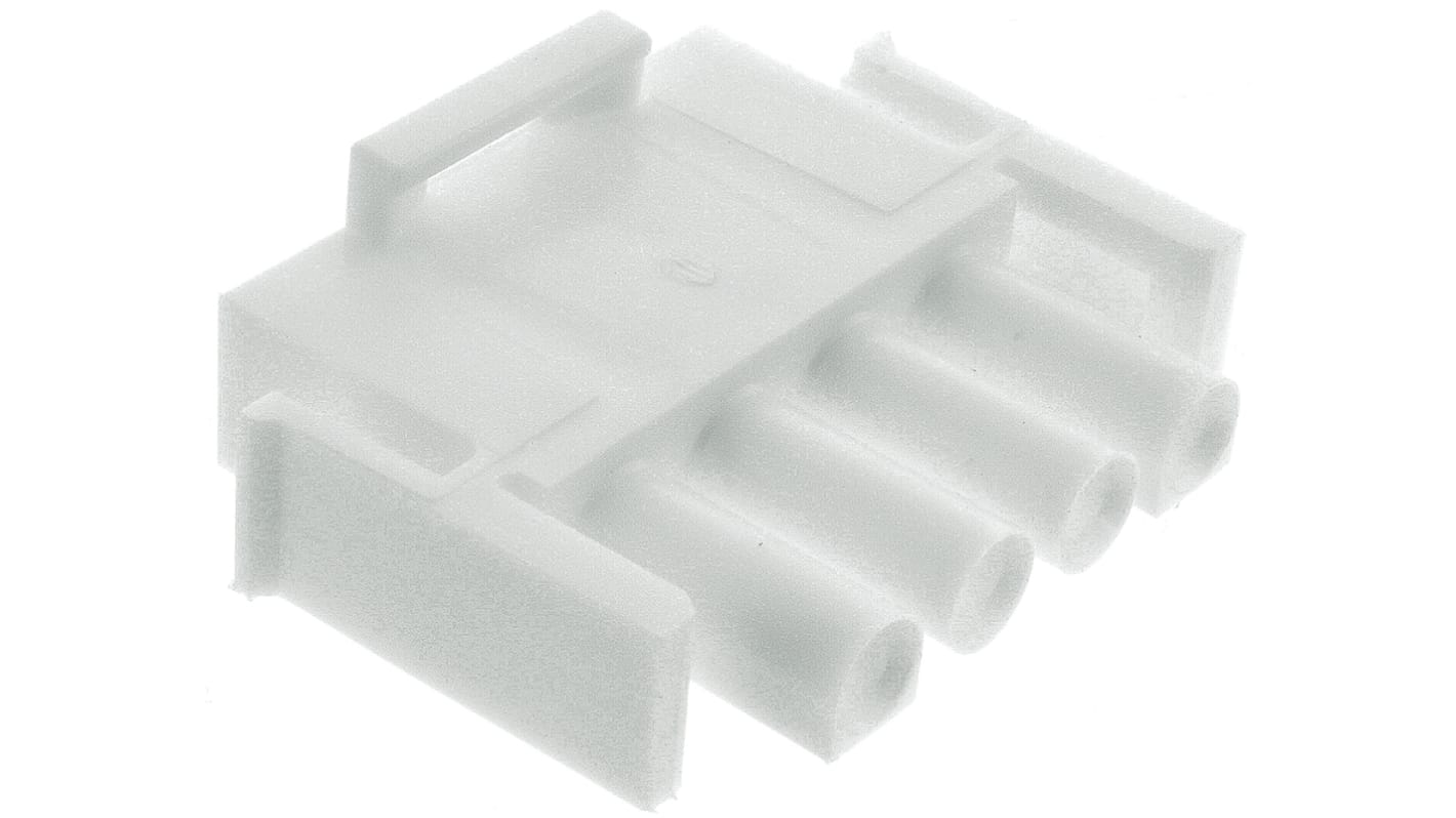 Carcasa de conector TE Connectivity 350779-1, Serie Universal MATE-N-LOK, paso: 6.35mm, 4 contactos, , 1 fila filas,