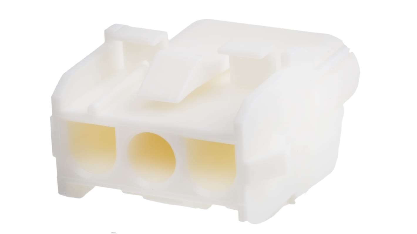TE Connectivity, Universal MATE-N-LOK Female Connector Housing, 6.35mm Pitch, 3 Way, 1 Row