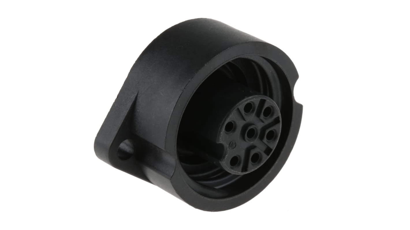 binder Circular Connector, 7 Contacts, Panel Mount, Socket, Female, IP67, 693 Series