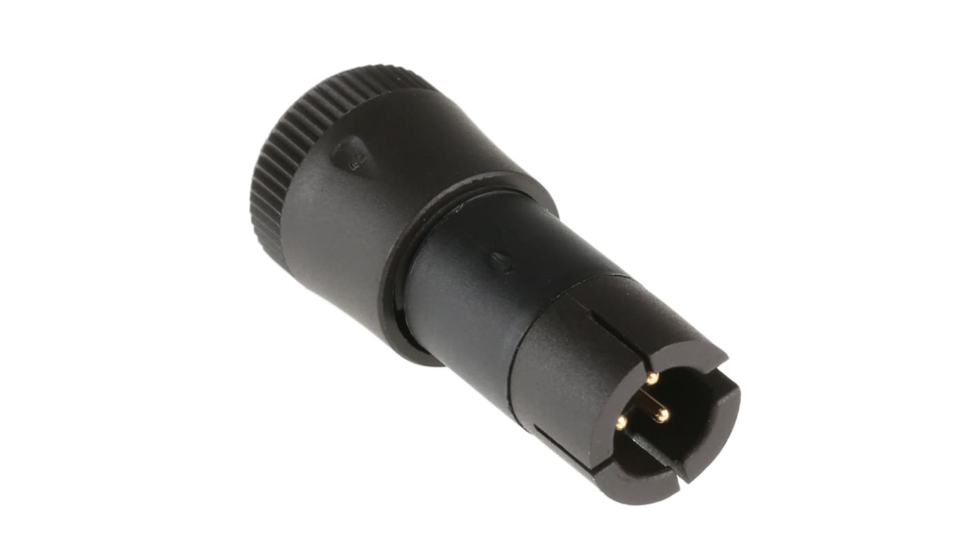 Conector circular Binder macho serie 719 de 3 vías macho, montaje aéreo, IP40