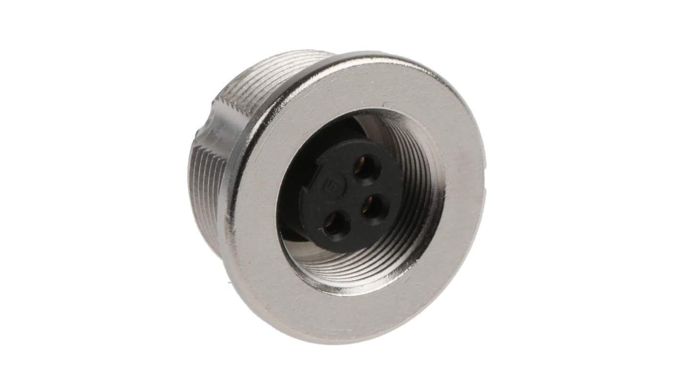 binder Circular Connector, 3 Contacts, Panel Mount, M9 Connector, Socket, Female, IP67, 712 Series