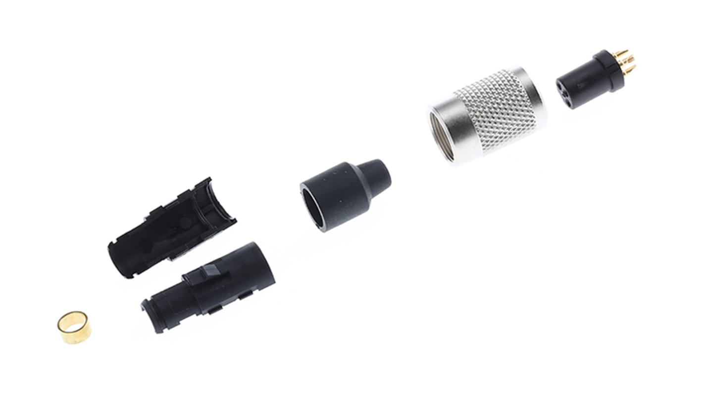 Binder Circular Connector, 3 Contacts, Cable Mount, M9 Connector, Socket, Female, IP40, 711 Series