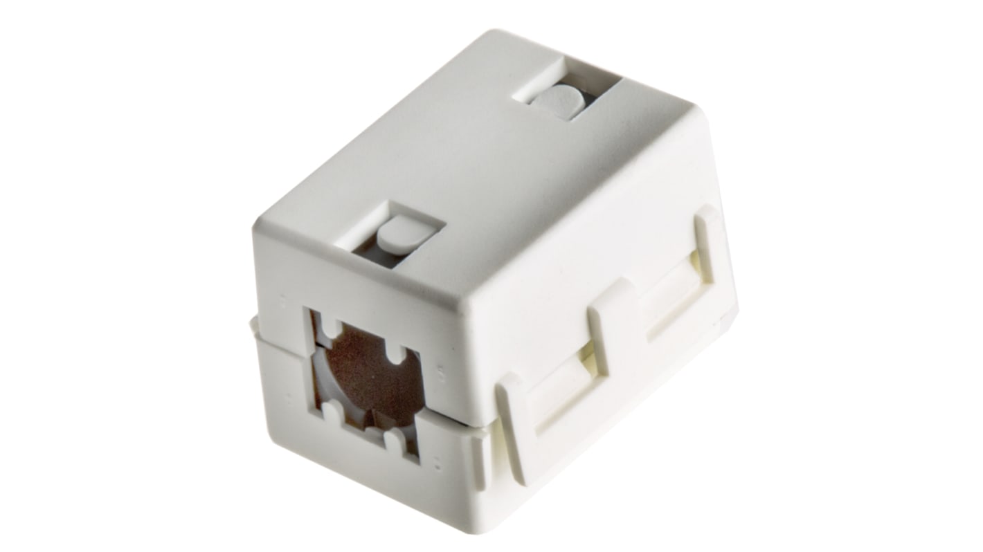 Rotronic Openable Ferrite Sleeve, 24.5 x 32 x 23.5mm, For EMI Suppression, Apertures: 1, Diameter 10mm