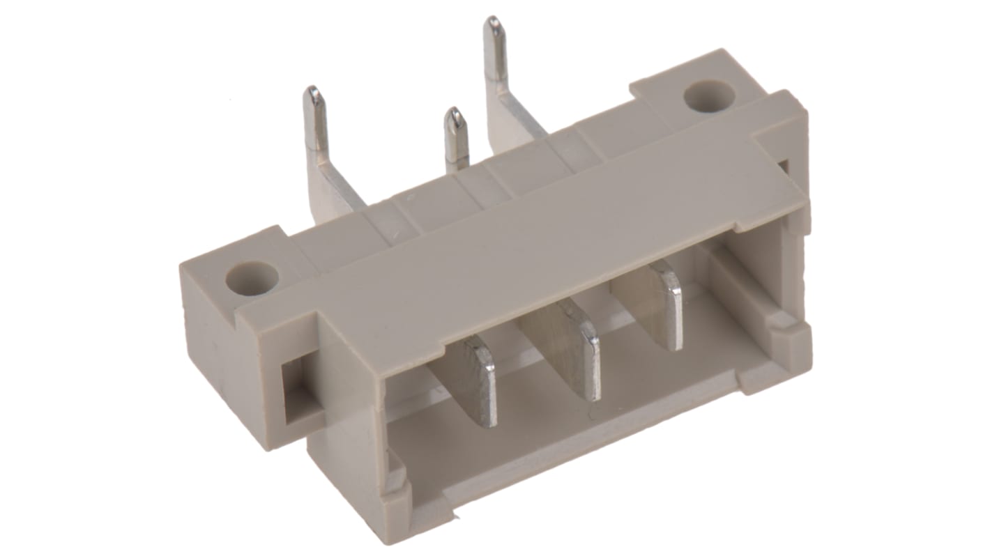 Connecteur DIN 41612 HARTING, 3 contacts Mâle, Angle droit sur 1 rangs, entraxe 10.16mm