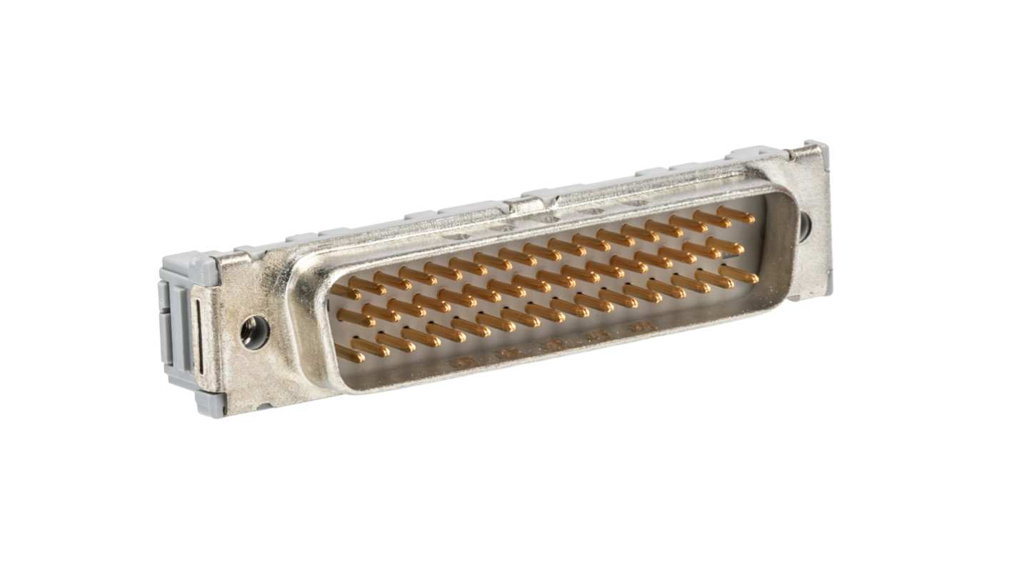 3M 8200 50 Way Right Angle Cable Mount D-sub Connector Plug, 2.74mm Pitch
