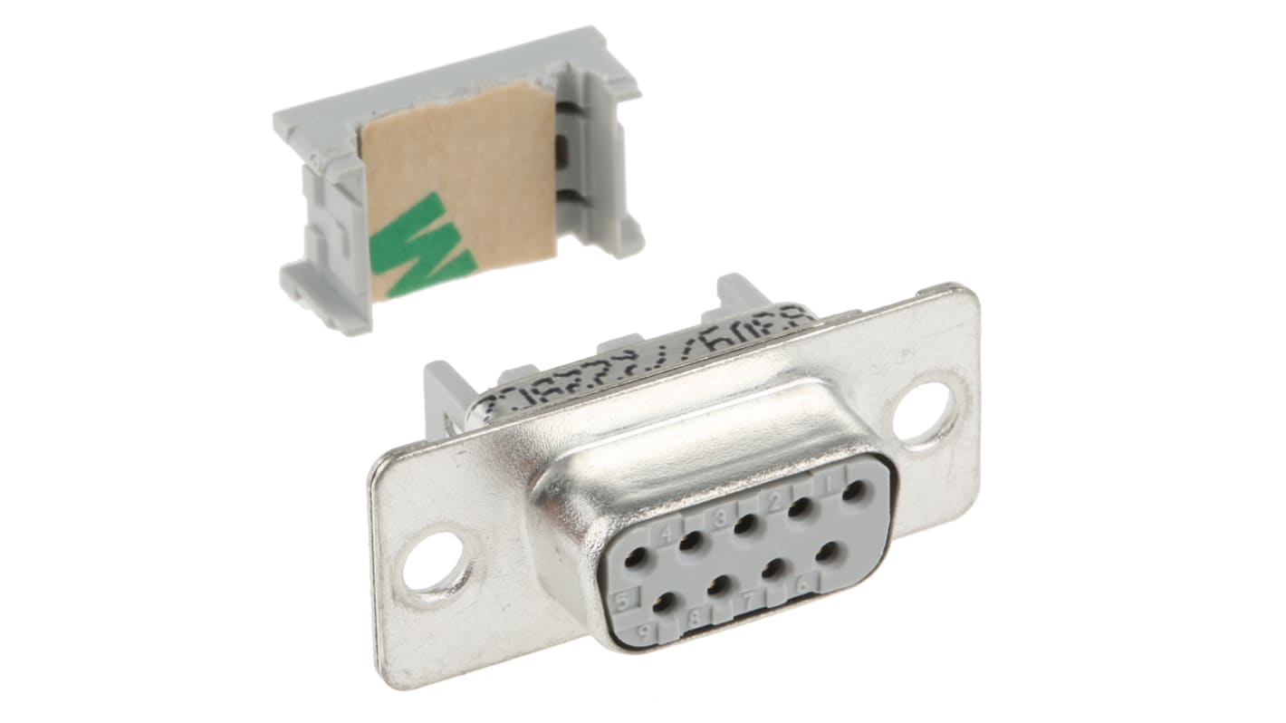 Conector D-sub 3M, Serie 8300, paso 2.74mm, Ángulo de 90° , Montaje de Cable, Hembra, Terminación IDC D, 500,0 V, 1A