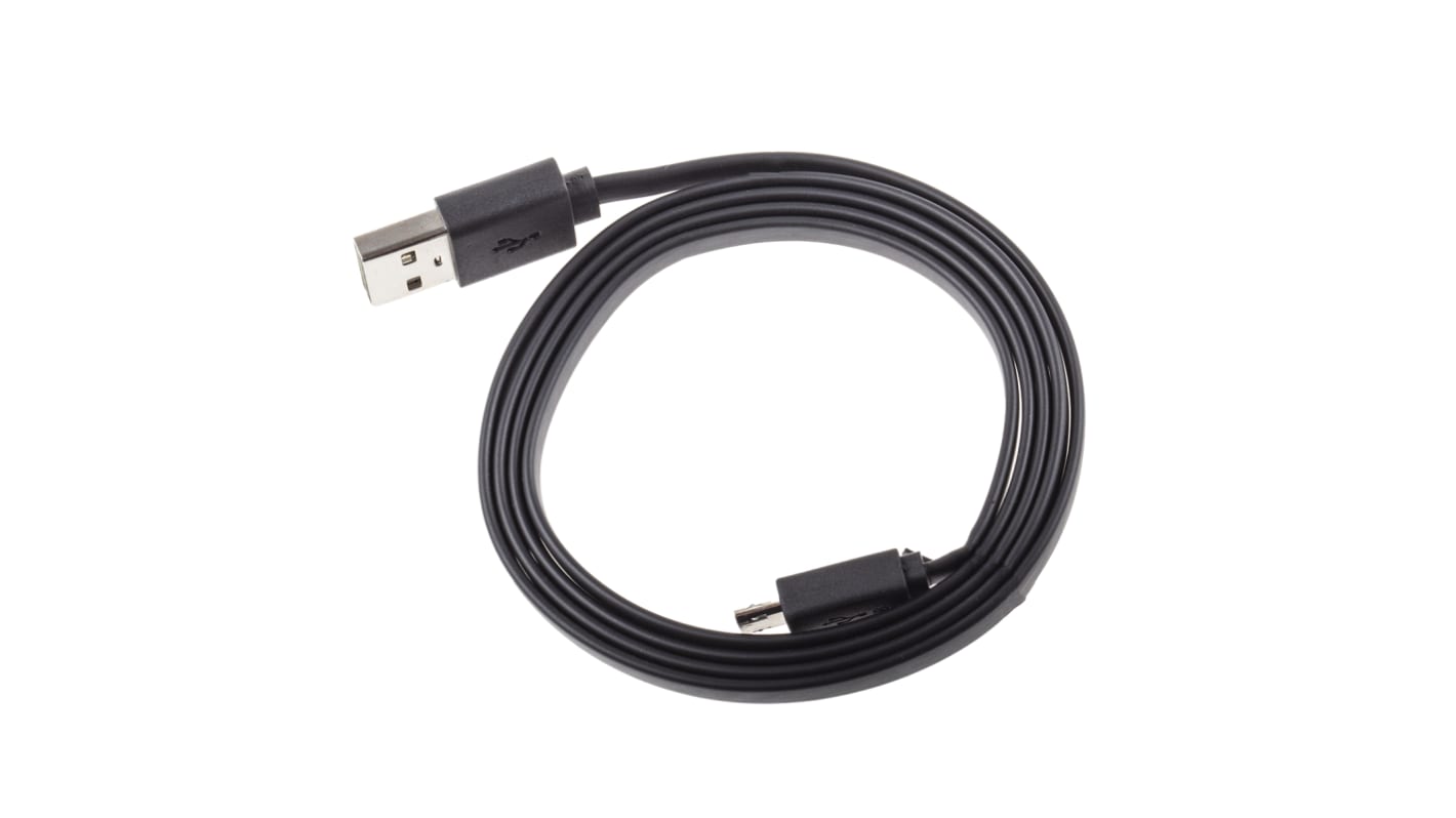 Roline USB 2.0, Male USB A to Male Micro USB B, 1m