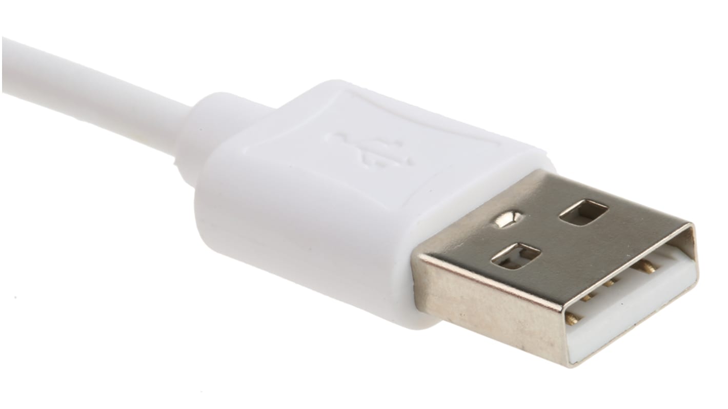 Roline USB 2.0, Male USB A to Male Lightning, 1.8m