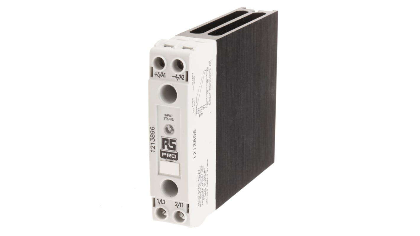 RS PRO Solid State Relay, 30 A Load, DIN Rail Mount, 530 V rms Load, 32 V dc Control
