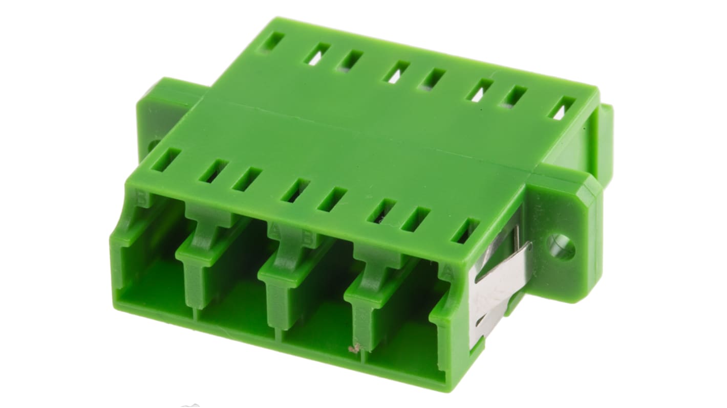 RS PRO LC to LC Single Mode Duplex Fibre Optic Adapter, 0.1dB Insertion Loss