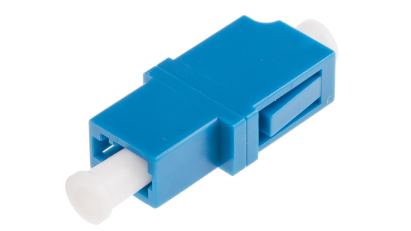 RS PRO LC to LC Single Mode Simplex Fibre Optic Adapter, 0.1dB Insertion Loss
