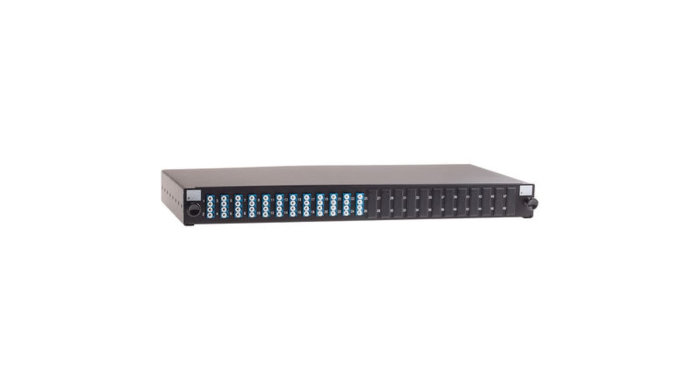 RS PRO Duplex Fibre Optic Patch Panel With 12 Ports Populated, 1U