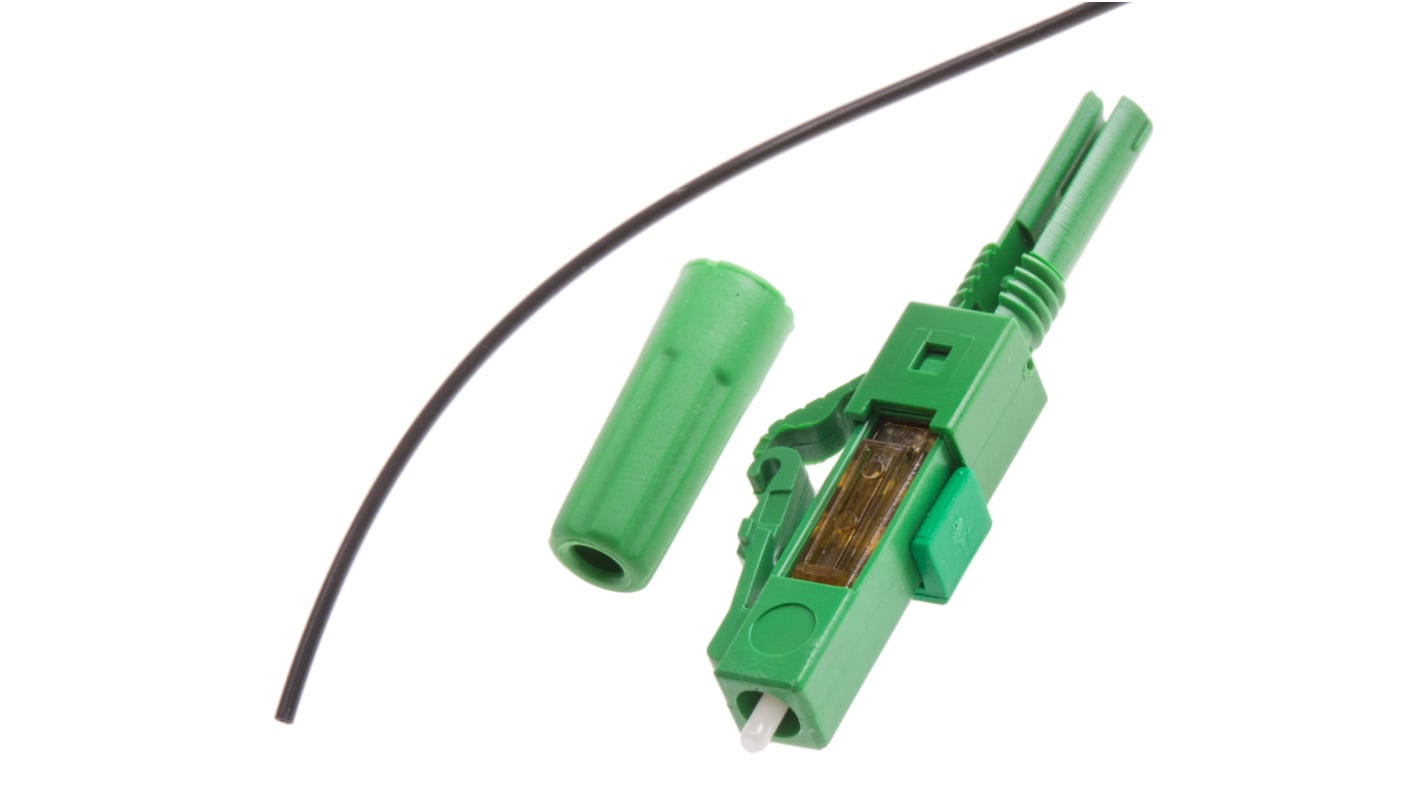 RS PRO, LC, APC Single Mode Simplex Fibre Optic Connector 9/125μm Fibre Size, ≤ 0.4dB Insertion Loss