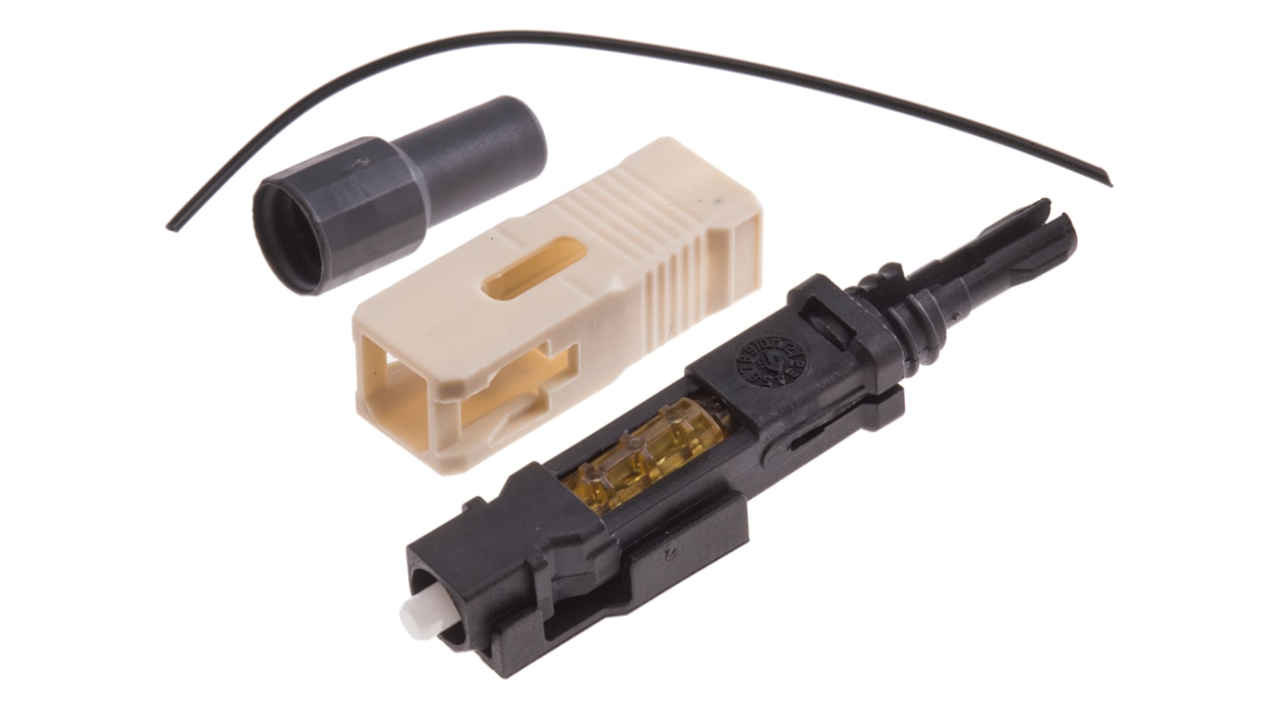 RS PRO, SC, PC Multimode Simplex Fibre Optic Connector, OM2 50/125μm Fibre Size, 0.5dB Insertion Loss