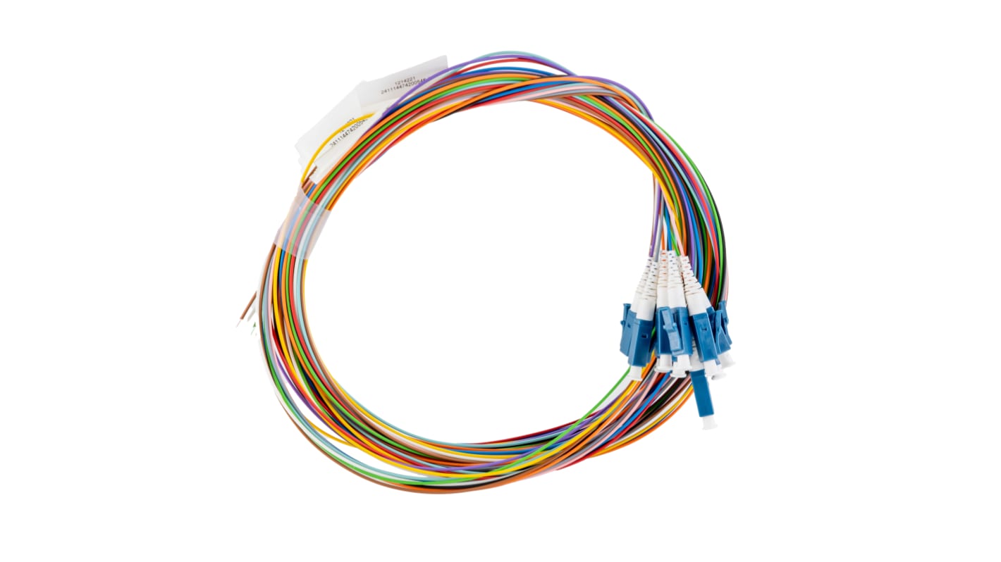 RS PRO LC to Unterminated Simplex Single Mode OS1, OS2 Fibre Optic Cable, 900μm, 2m