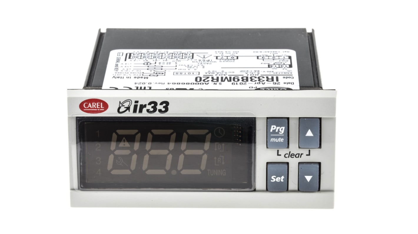 Rs-Online Termoregolatori PID Carel IR33 24 V ca/cc 76.2 x 34.2mm 2 uscite Analogico relè