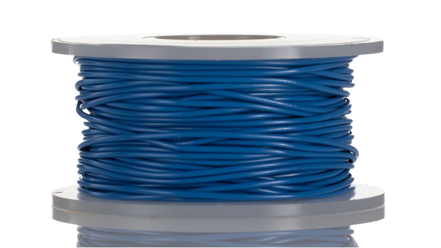 Alpha Wire 3049 Series Blue 0.13 mm² Hook Up Wire, 26 AWG, 7/0.16 mm, 30m, PVC Insulation, 3049 BL005