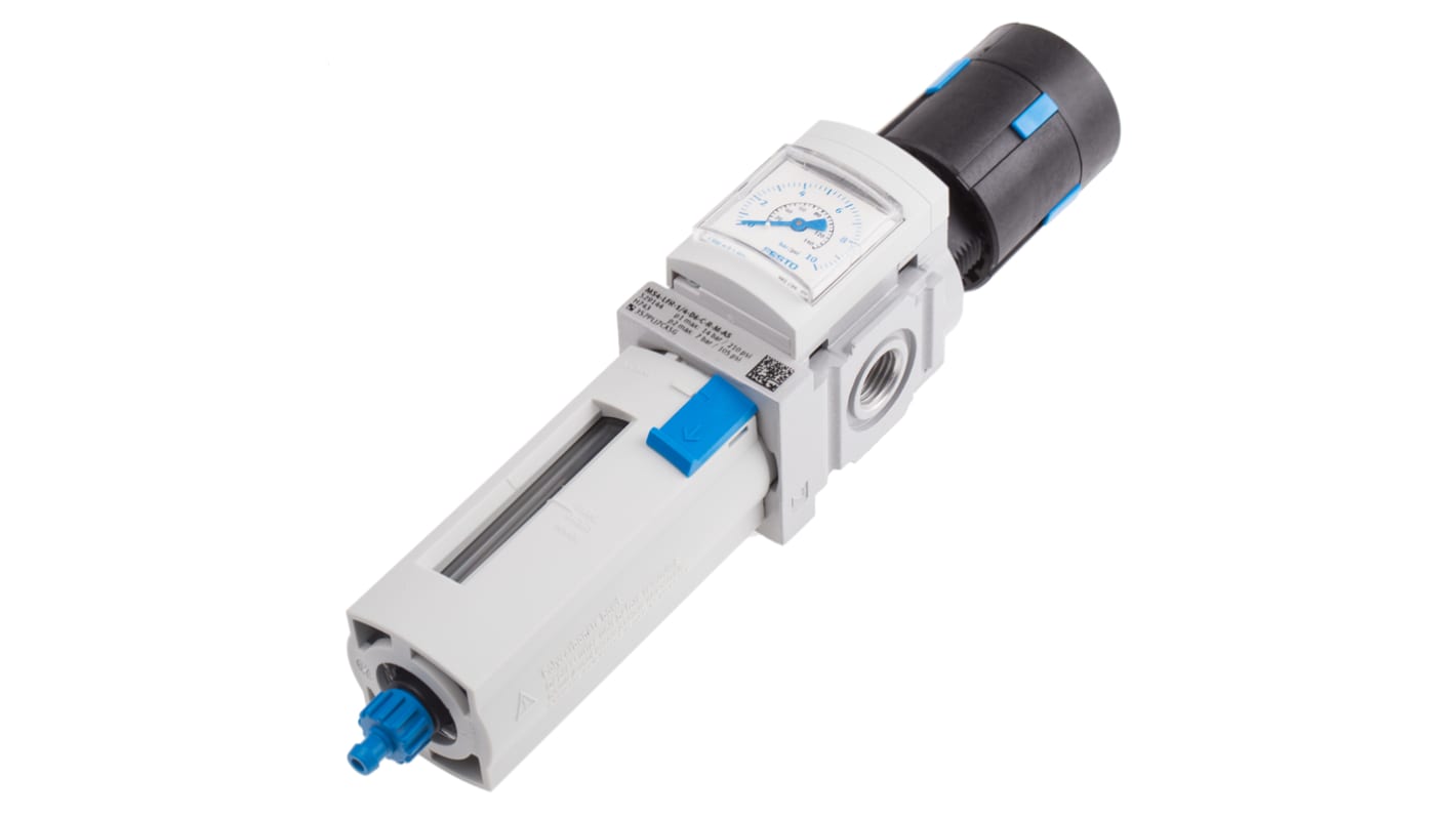 Festo MS4-LFR 529144 5μm Filterregler manuell, Anschluss G1/4, 0.8bar bis 14 bar