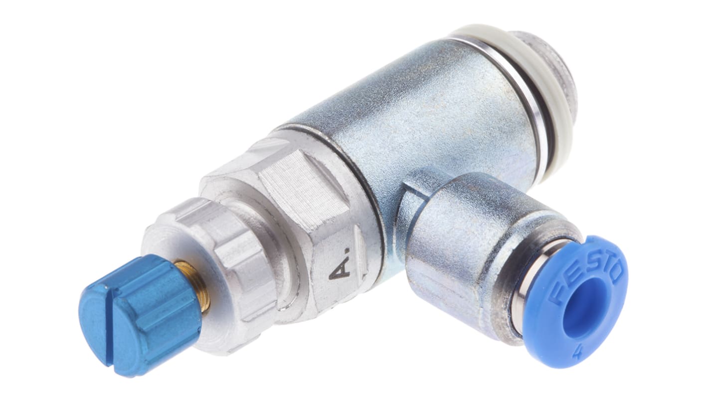 Festo GRLA Series Tube Exhaust Valve, 4mm Tube Inlet Port x G 1/8 Outlet Port, 197580