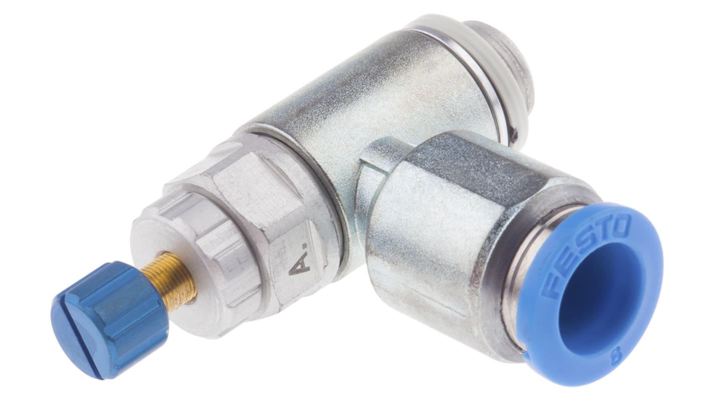 Festo GRLA Series Tube Exhaust Valve, 8mm Tube Inlet Port x G 1/8 Outlet Port, 534337