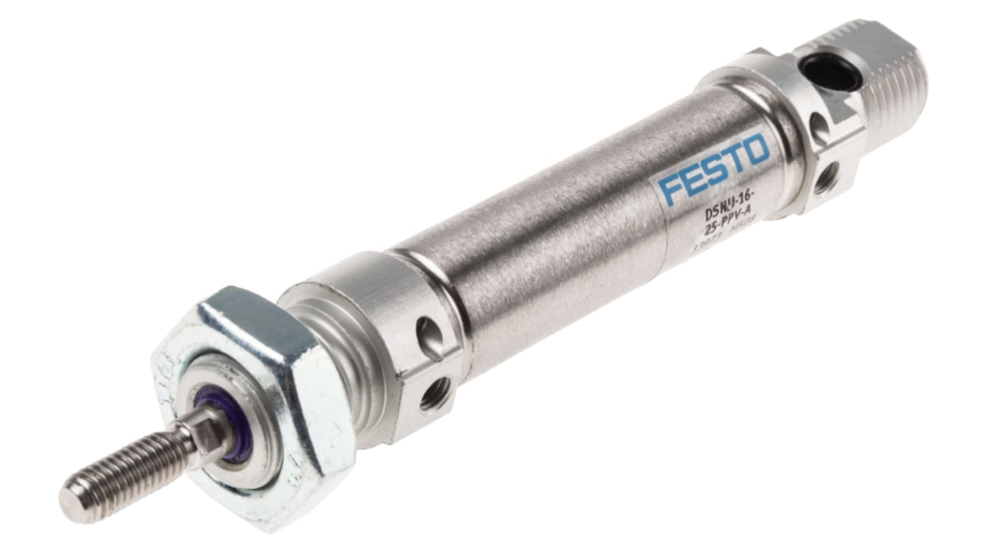 Vérin pneumatique Festo DSNU 33973 Double Action , alésage de 16mm, course de 25mm Mâle M5