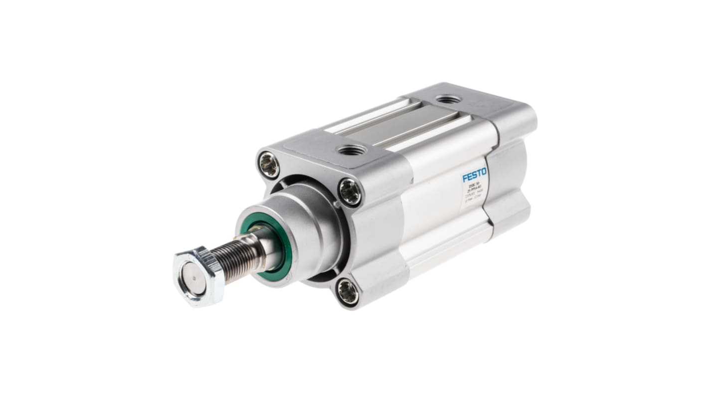 Festo Pneumatic Piston Rod Cylinder - 1376301, 50mm Bore, 25mm Stroke, DSBC Series, Double Acting