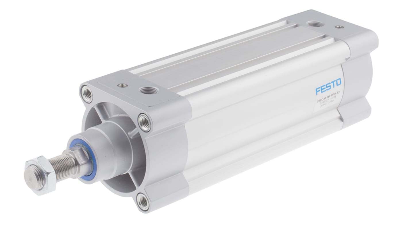 Festo Pneumatic Piston Rod Cylinder - 1383340, 80mm Bore, 200mm Stroke, DSBC Series, Double Acting