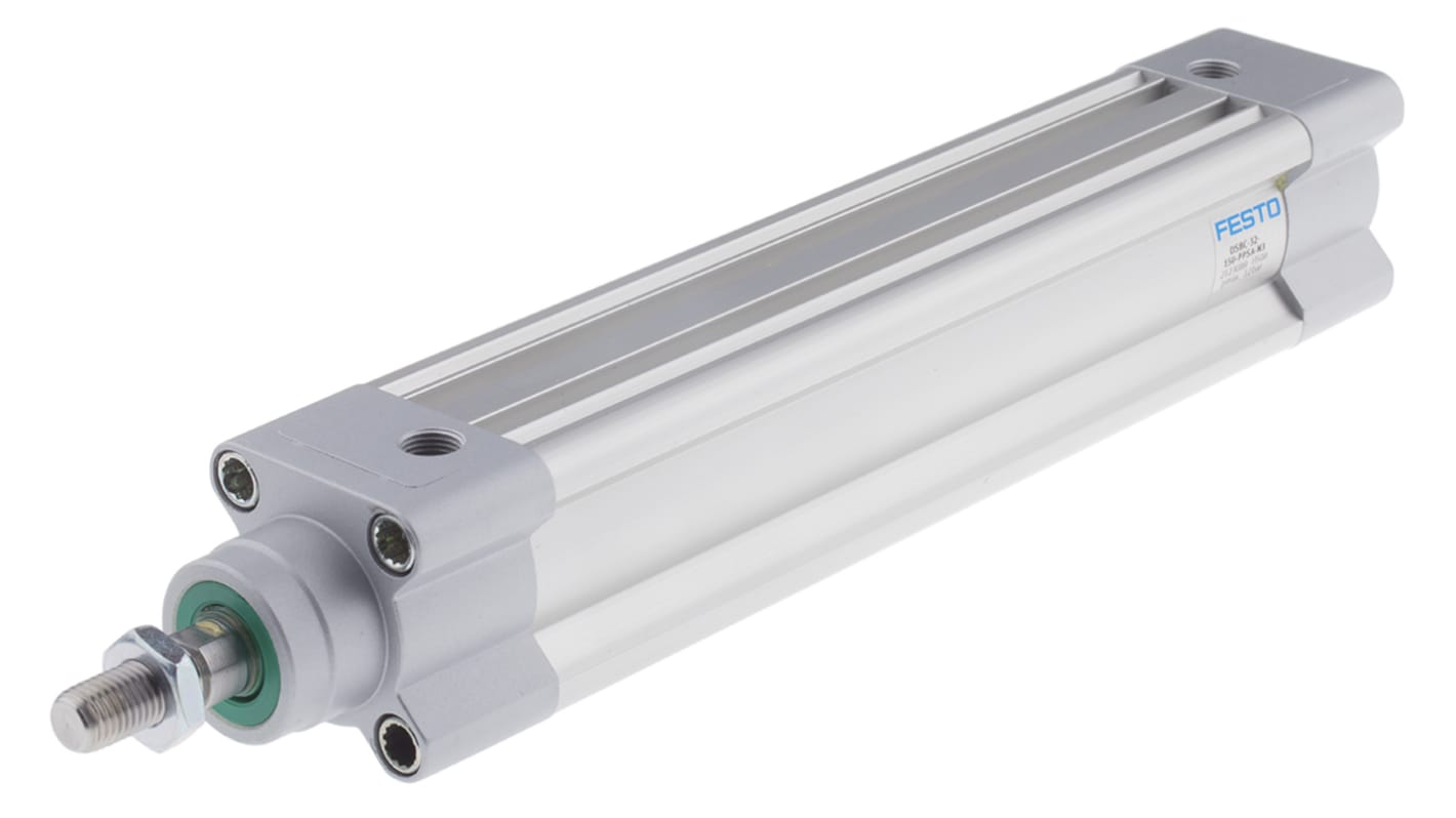 Festo Pneumatic Piston Rod Cylinder - 2123089, 32mm Bore, 150mm Stroke, DSBC Series, Double Acting