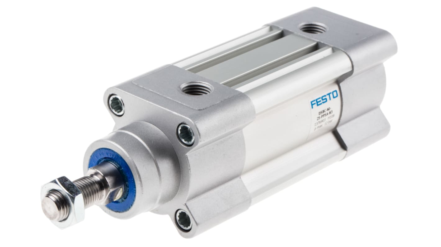 Festo DSBC 1376903, G 1/4 Pneumatikzylinder doppeltwirkend, Bohrung Ø 40mm / Hub 25mm, bis 12 bar