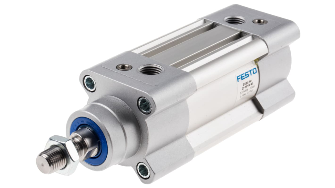 Festo DSBC 1376656, G 1/4 Pneumatikzylinder doppeltwirkend, Bohrung Ø 40mm / Hub 25mm, bis 12 bar