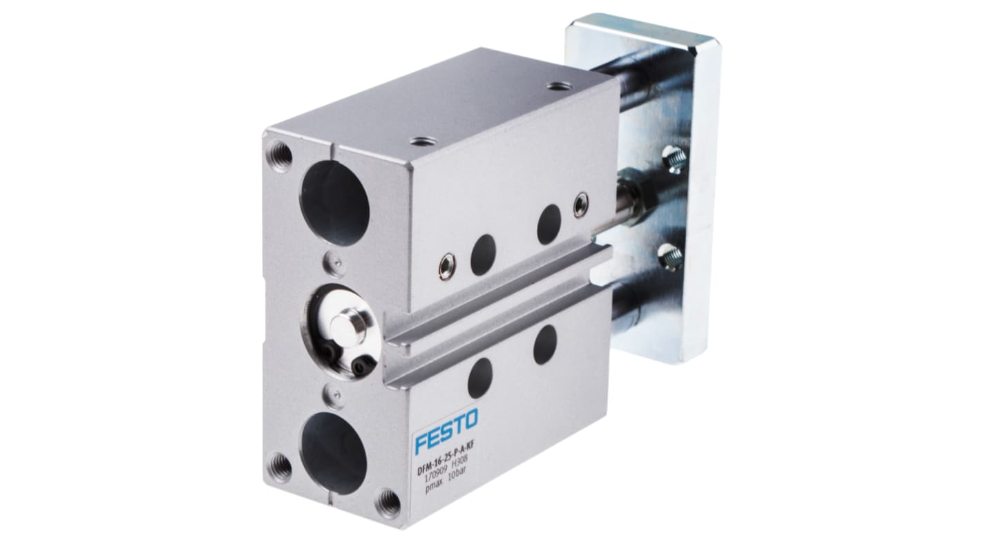 Festo Pneumatic Guided Cylinder - 170909, 16mm Bore, 25mm Stroke, DFM Series, Double Acting