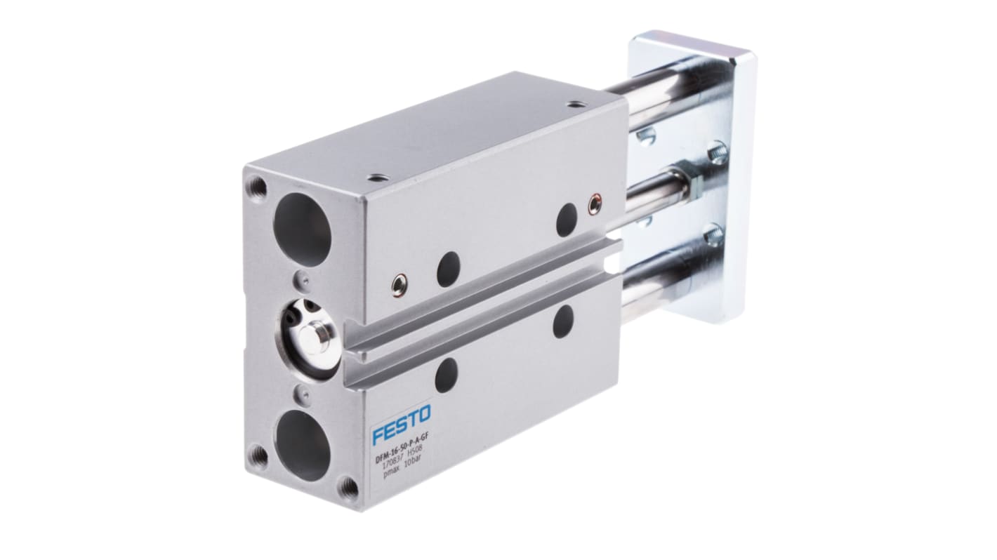 Festo Pneumatic Guided Cylinder - 170837, 16mm Bore, 50mm Stroke, DFM Series, Double Acting