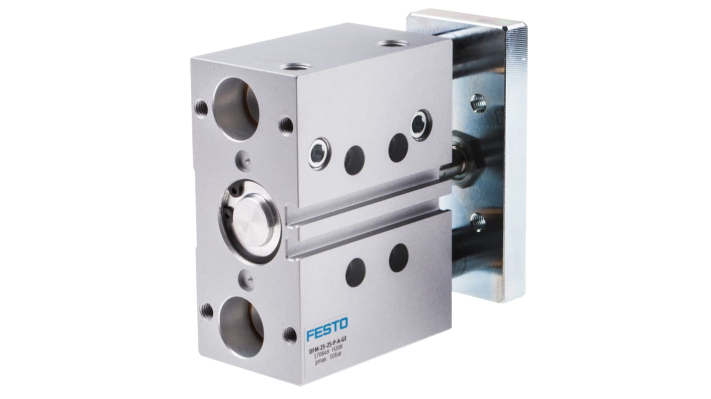 Festo pneumatikus vezető munkahenger DFM-25-25-P-A-GF, max. 10 bar, G 1/8, 98 x 95 x 44mm