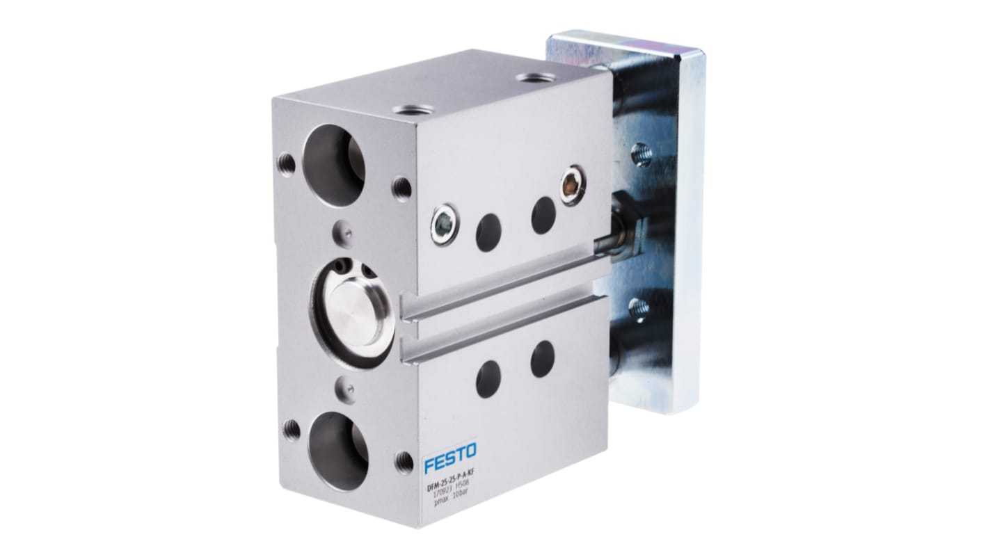 Festo Pneumatic Guided Cylinder - 170923, 25mm Bore, 25mm Stroke, DFM Series, Double Acting