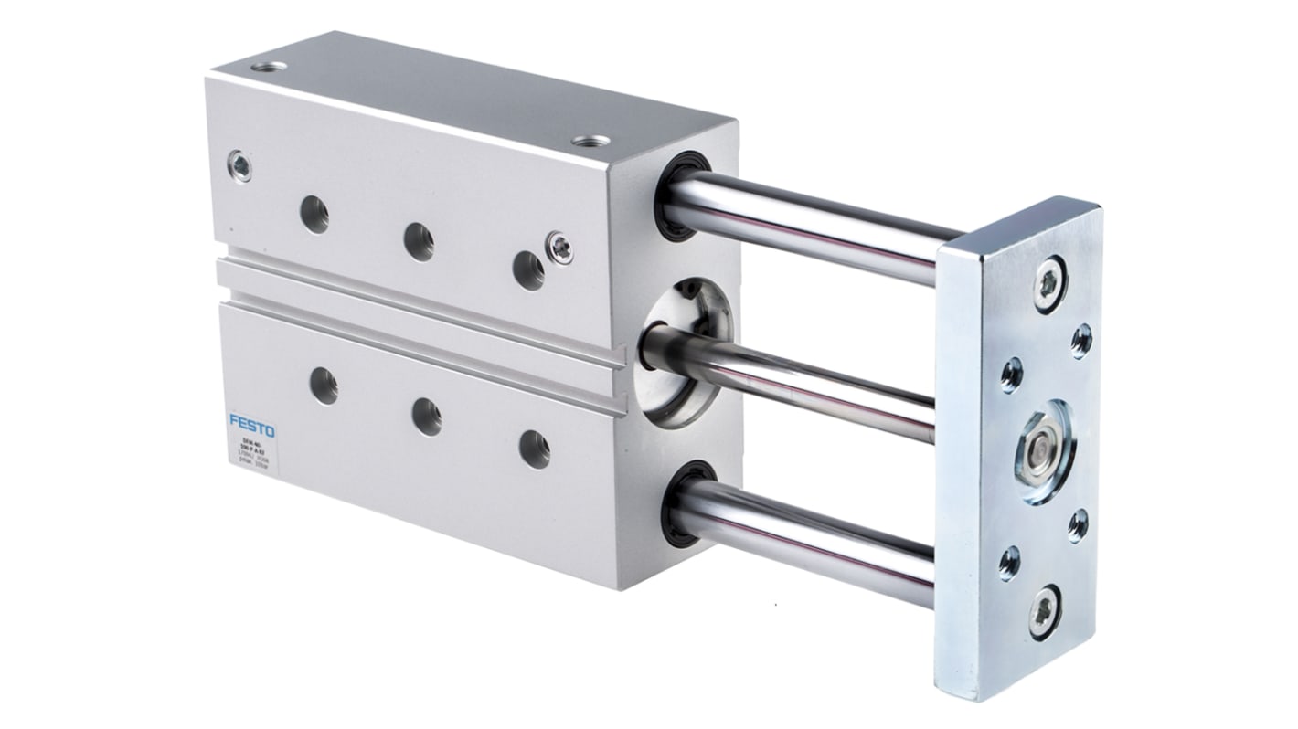 Festo Pneumatic Guided Cylinder - 170942, 40mm Bore, 100mm Stroke, DFM Series, Double Acting