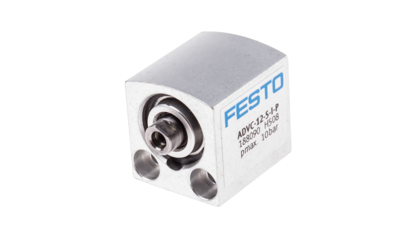 Festo Pneumatic Cylinder - 188090, 12mm Bore, 5mm Stroke, ADVC Series, Double Acting
