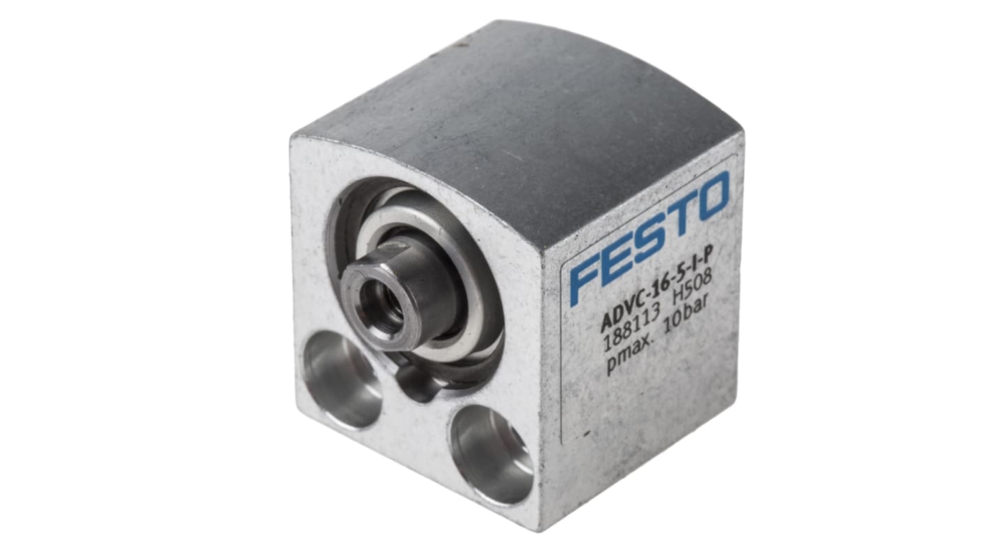 Festo Pneumatic Cylinder - 188113, 16mm Bore, 5mm Stroke, ADVC Series, Double Acting