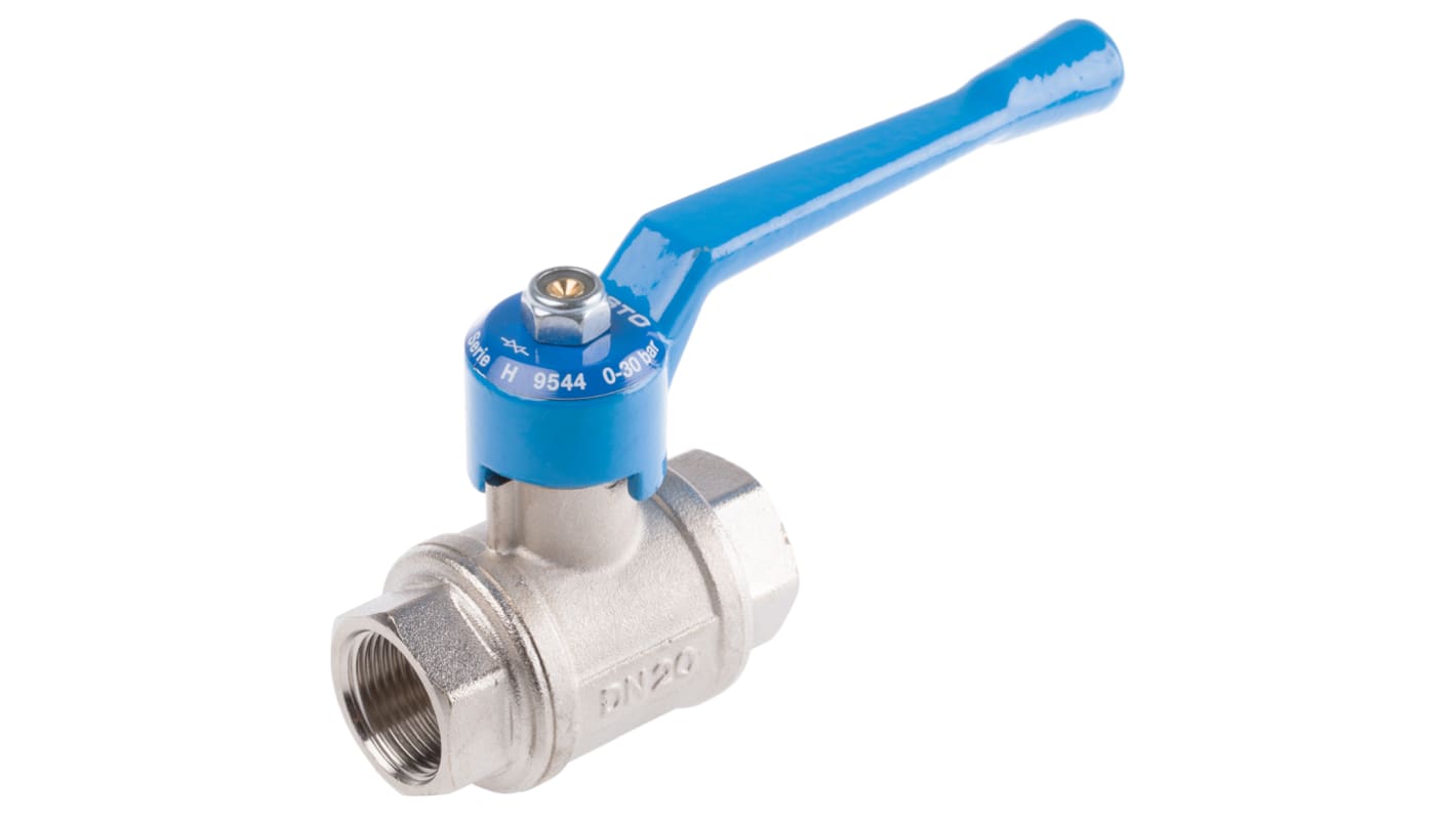 Festo Brass 2 Way, Ball Valve, G 3/4in, 20mm, -0.95 → 30bar Operating Pressure